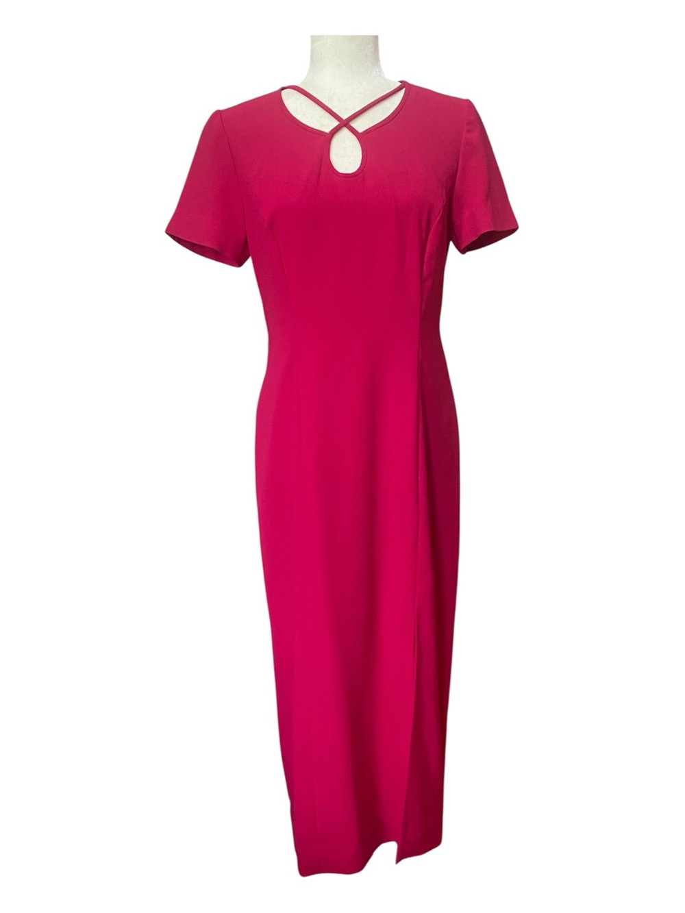 Liz Claiborne Womens Pink Long Ankle Length Cocktail Dress Evening Wear